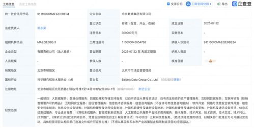 北京數據集團正式揭牌成立，為數據處理服務注入新動力